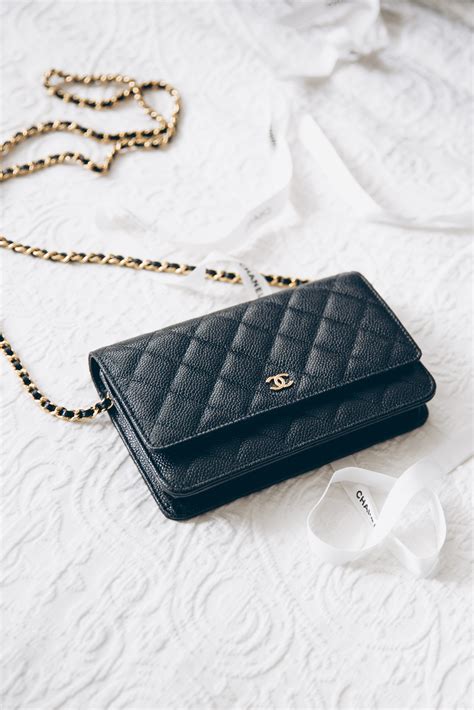 chanel woc double chain|chanel wallet size chart.